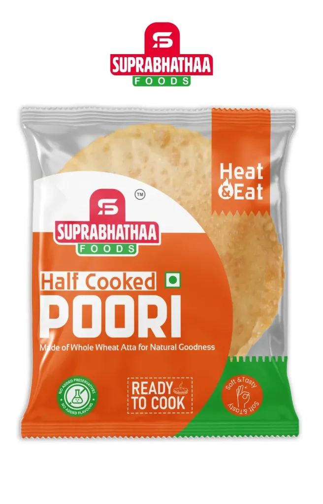 Ready-to-Cook Poori – Pack of 10 (Standard)